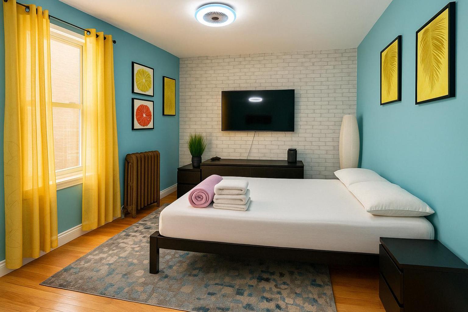 Modern Xl Queen Room Comfort & Character In Harlem New York Exterior foto