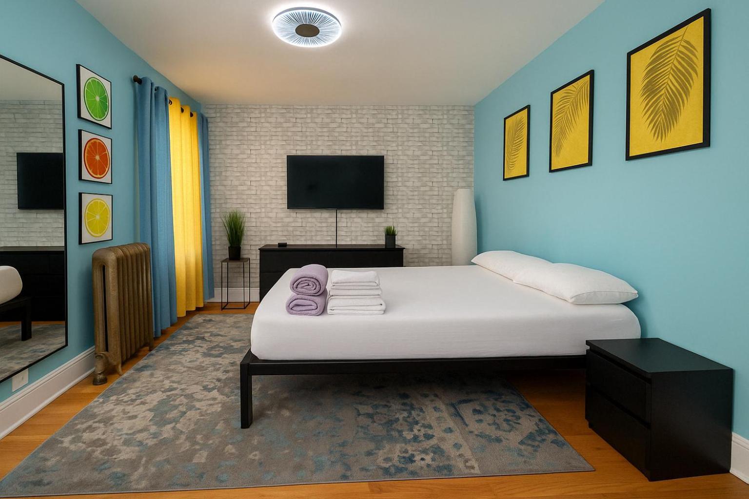 Modern Xl Queen Room Comfort & Character In Harlem New York Exterior foto